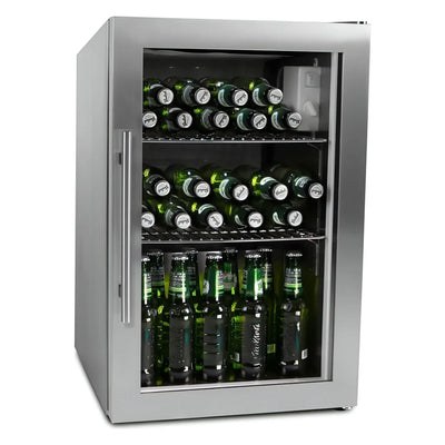 Cavin Outdoor Collection 63 SW-63S vrijstaande bierkoelkast RVS, schuin aanzicht