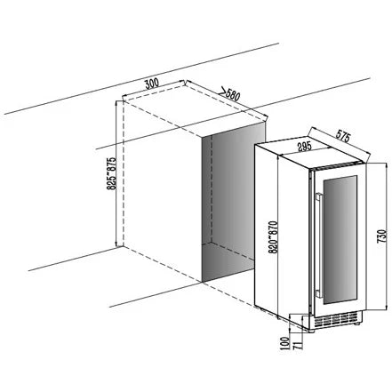 Cavin Wijnkoelkast | Arctic Collection 30D | 2 Zones - Wijn-Koelkast