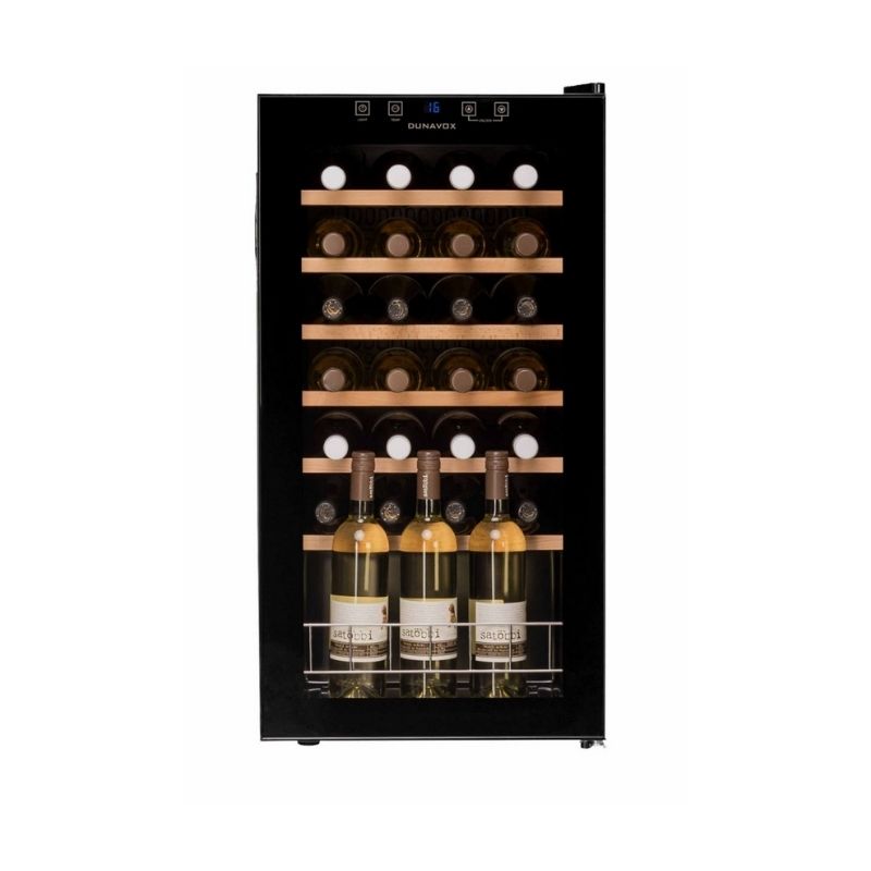 Dunavox Vrijstaande Wijnkoelkast | DXFH-28.88 | 28 Flessen | 1 Zone - Wijn-Koelkast