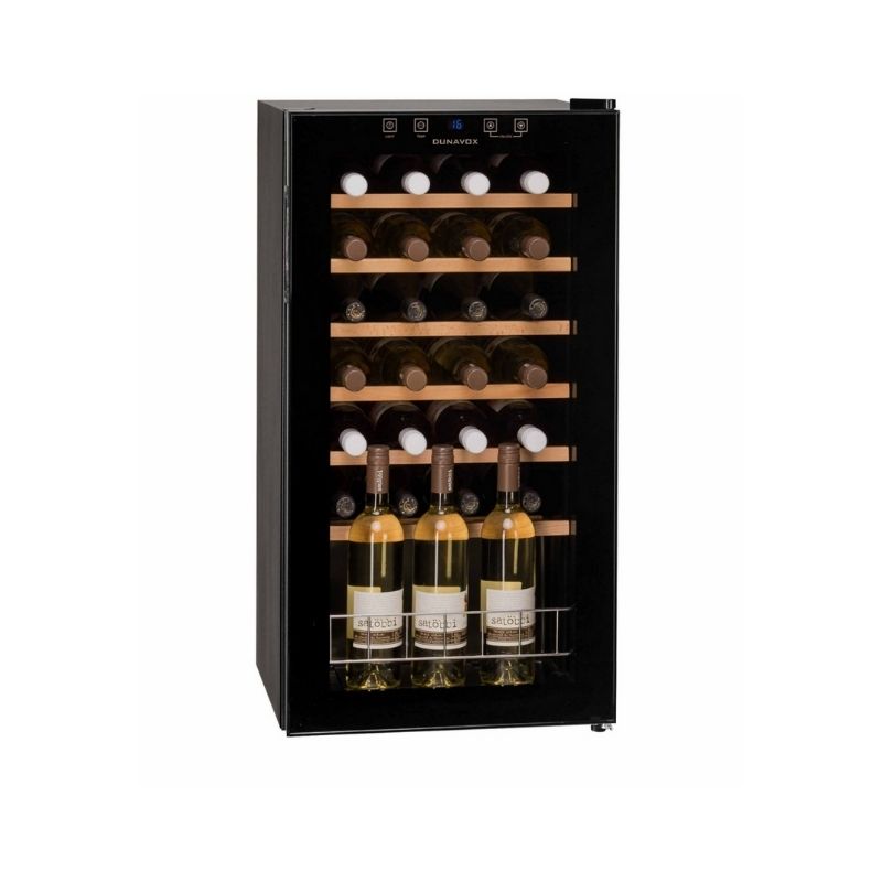 Dunavox Vrijstaande Wijnkoelkast | DXFH-28.88 | 28 Flessen | 1 Zone - Wijn-Koelkast
