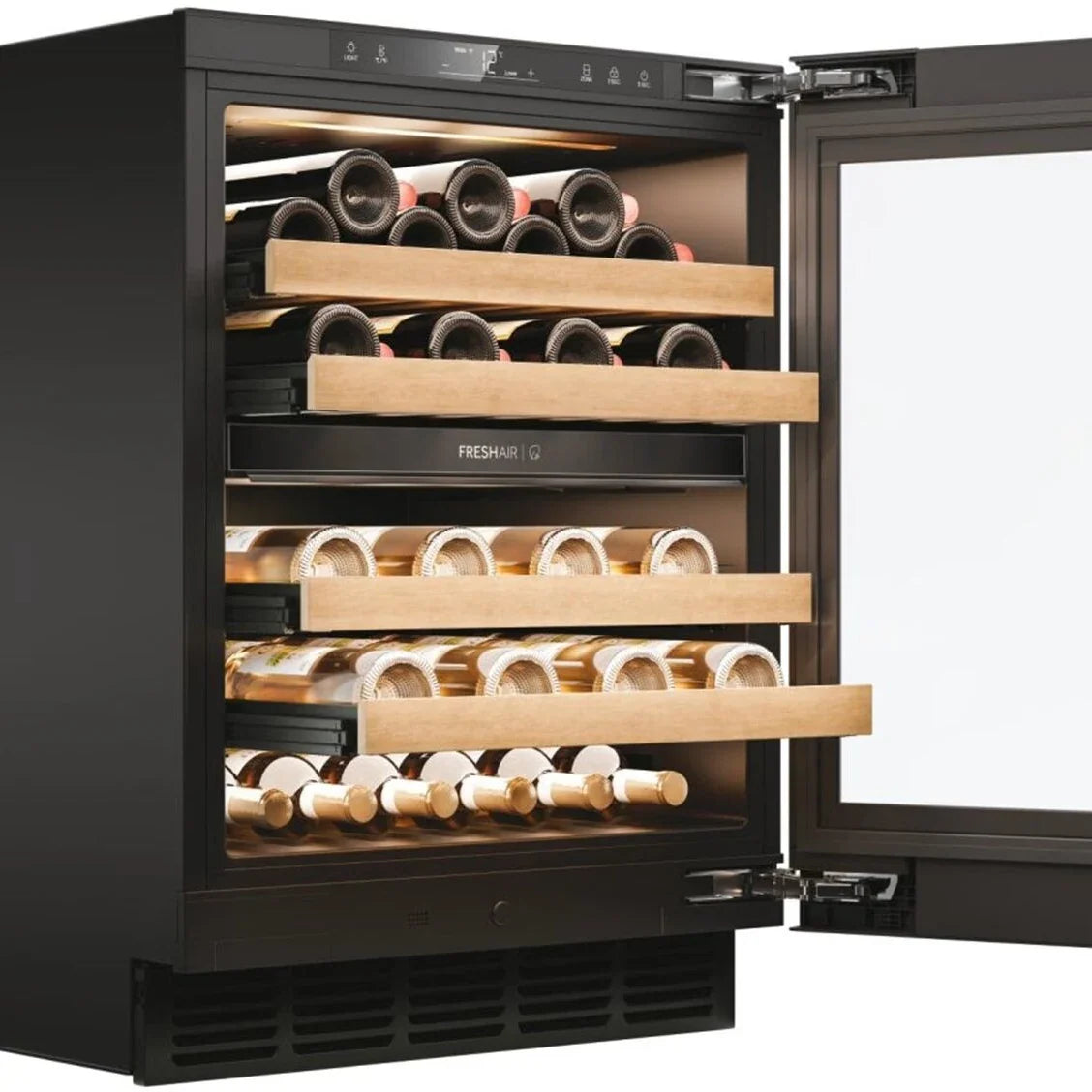 Haier HUC44GDEH1 Onderbouw Wijnkoelkast | 2 Zones, foto 2