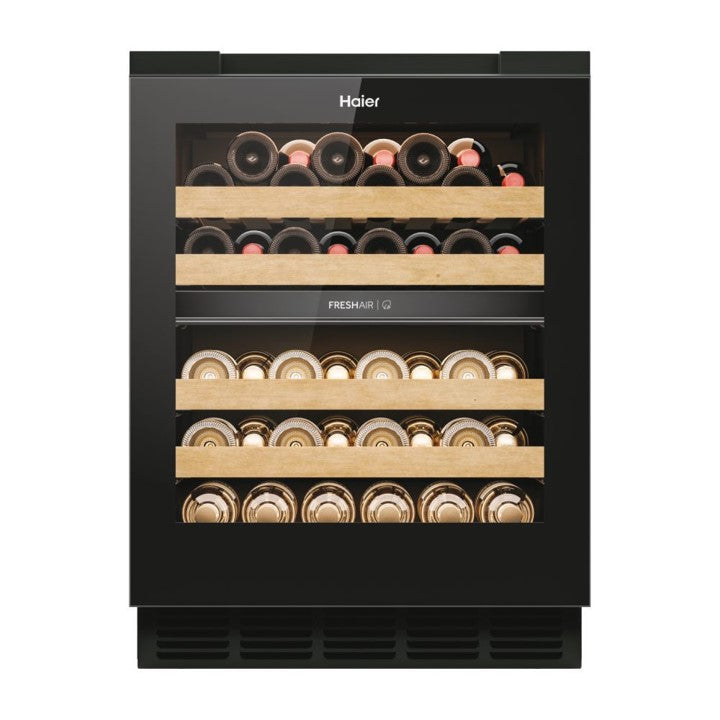 Haier HUC44GDEH1 Onderbouw Wijnkoelkast | 2 Zones