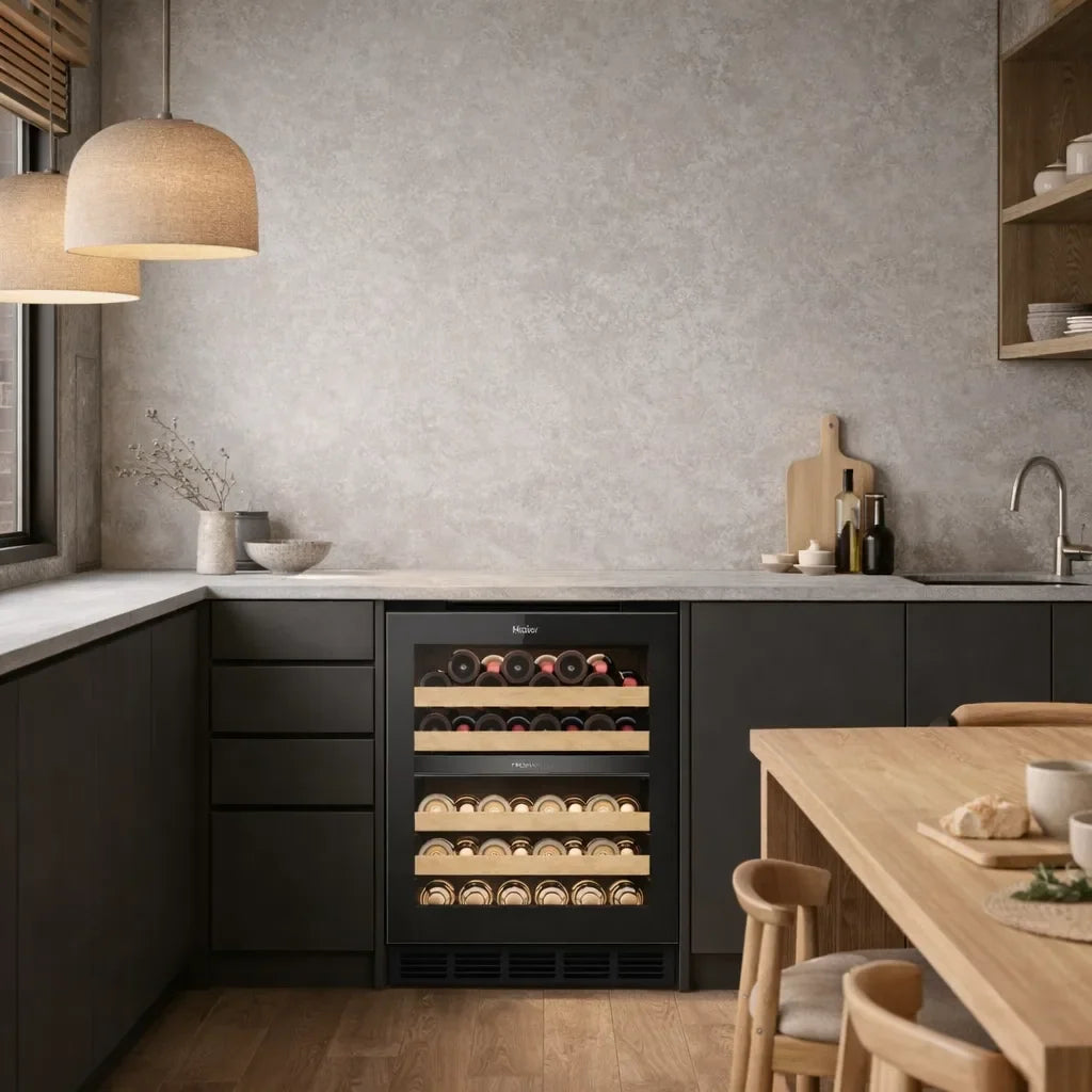 Haier HUC44GDEH1 Onderbouw Wijnkoelkast | 2 Zones, foto 5